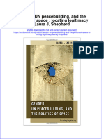 Download textbook Gender Un Peacebuilding And The Politics Of Space Locating Legitimacy Laura J Shepherd ebook all chapter pdf 