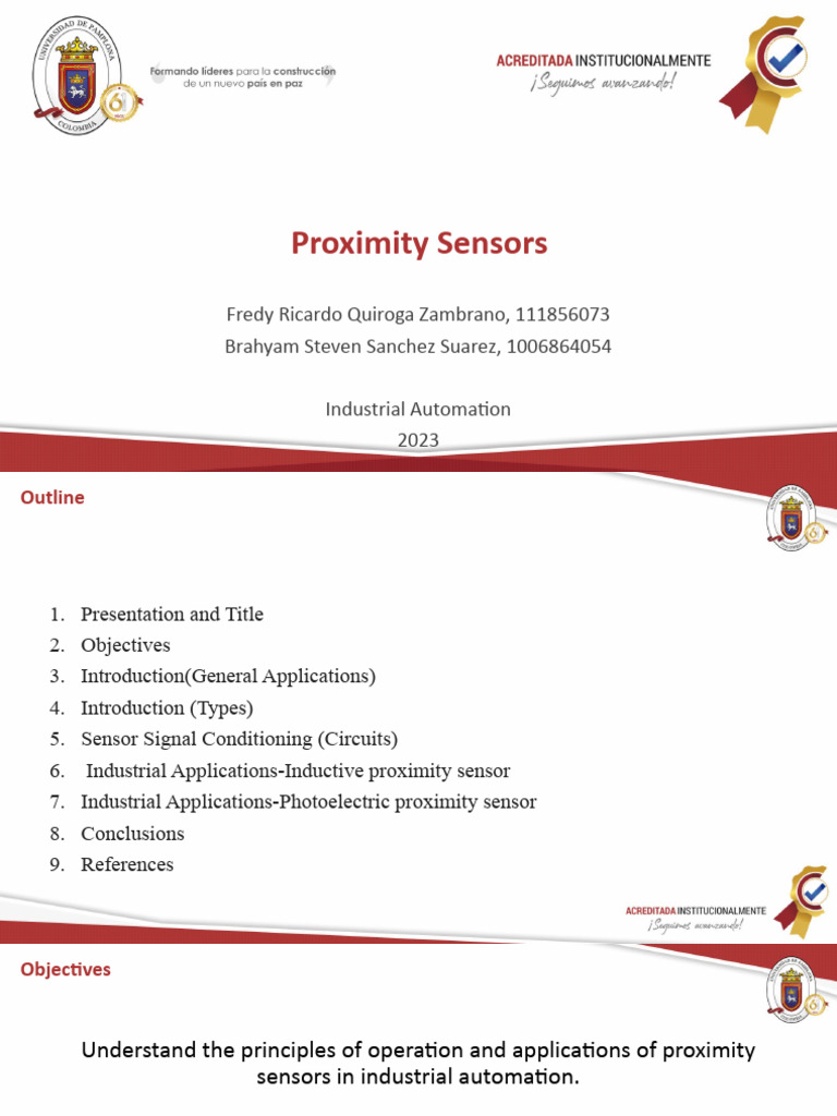 Industrial Applications of Proximity Sensors | PDF | Sensor | Automation