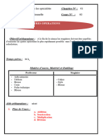 Plan de Leçon Calcul - Multiplication