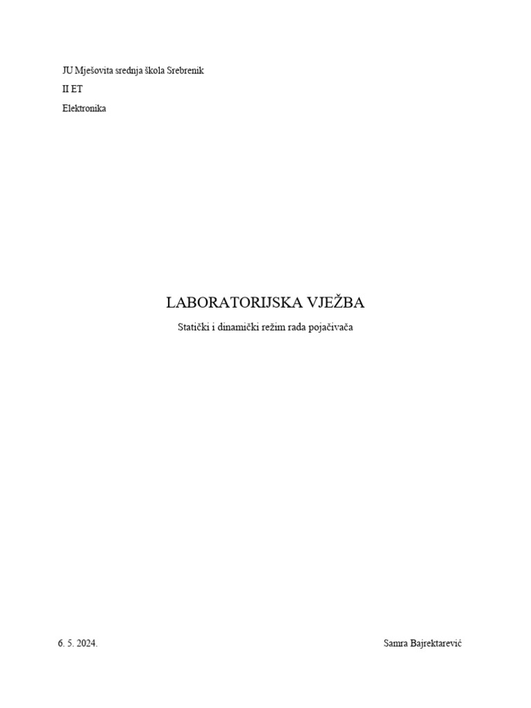 Vjezba | PDF