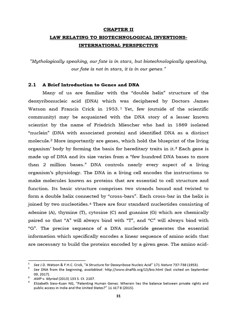 08 Chapter2 | PDF | Dna | World Intellectual Property Organization