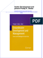 Download textbook Groundwater Development And Management Pradip K Sikdar ebook all chapter pdf 