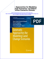 Textbook Geomatic Approaches For Modeling Land Change Scenarios 1St Edition Maria Teresa Camacho Olmedo Ebook All Chapter PDF