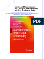 Download textbook Geoenvironmental Practices And Sustainability Linkages And Directions 1St Edition G L Sivakumar Babu ebook all chapter pdf 