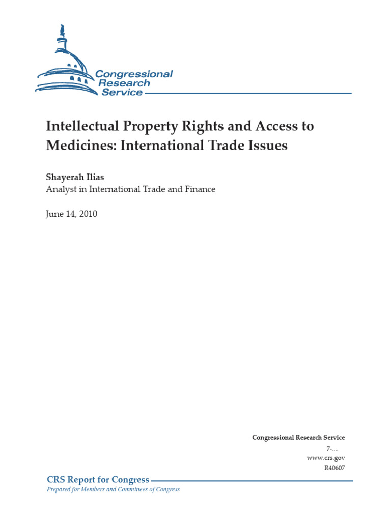Congress & Global Medicine Access | PDF | Intellectual Property ...