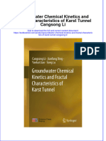 PDF Groundwater Chemical Kinetics and Fractal Characteristics of Karst Tunnel Cangsong Li Ebook Full Chapter