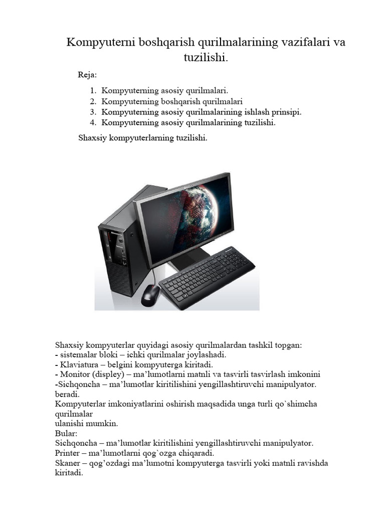 Men kompyuterni tuzatdim va uni yalashga majbur qildim.