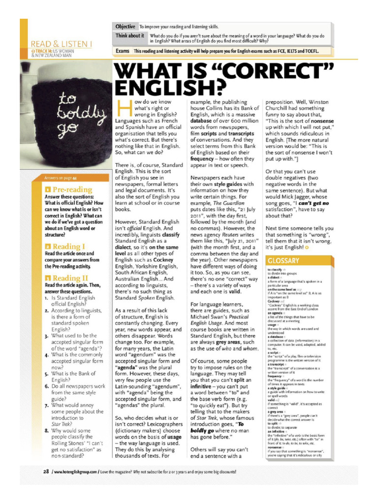 What Is Correct English Grammar