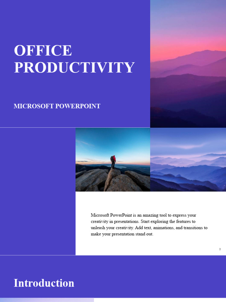 Office Productivity Powerpoint | PDF | Microsoft Power Point | Computer ...