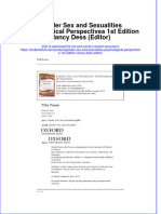 Full Chapter Gender Sex and Sexualities Psychological Perspectives 1St Edition Nancy Dess Editor PDF