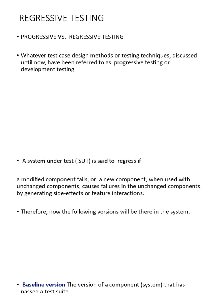 Understanding Regression Testing Basics | PDF | Computing | Systems ...