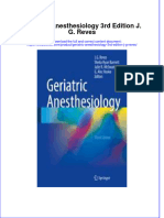 Textbook Geriatric Anesthesiology 3Rd Edition J G Reves Ebook All Chapter PDF