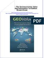 Download textbook Geovalue The Socioeconomic Value Of Geospatial Information 1St Edition Brown Kruse ebook all chapter pdf 