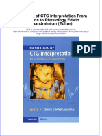 Textbook Handbook of CTG Interpretation From Patterns To Physiology Edwin Chandraharan Editor Ebook All Chapter PDF