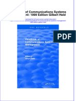 Download textbook Handbook Of Communications Systems Management 1999 Edition Gilbert Held ebook all chapter pdf 