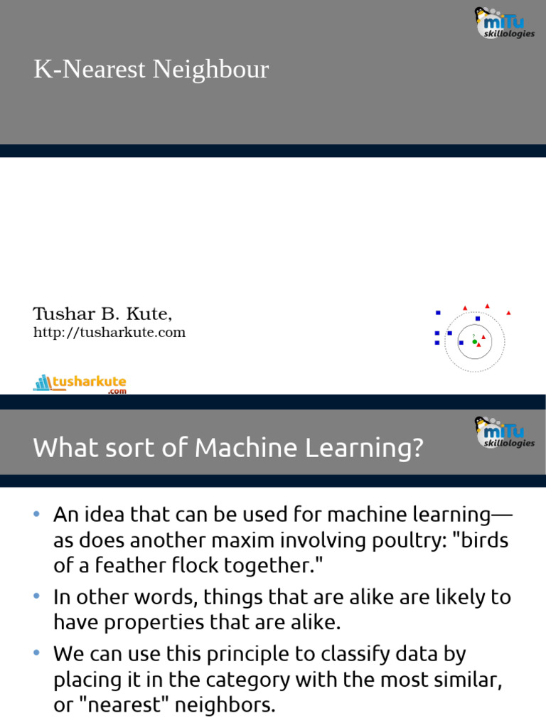 K Nearest Neighbor | PDF | Machine Learning | Statistical Classification