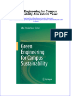 PDF Green Engineering For Campus Sustainability Abu Zahrim Yaser Ebook Full Chapter
