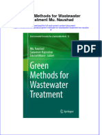 PDF Green Methods For Wastewater Treatment Mu Naushad Ebook Full Chapter