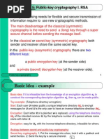 CHAPTER 5: Public-Key Cryptography I. RSA: Two Different Keys