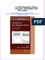 Download textbook Handbook Of Item Response Theory Three Volume Set First Edition Van Der Linden ebook all chapter pdf 