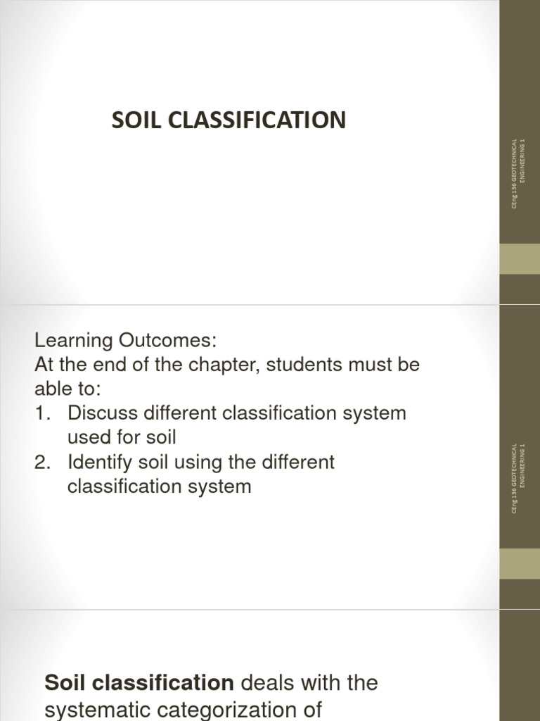 Soil Classification in Geotechnical Engineering | PDF | Sand | Gravel