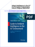 Download pdf Guide To Ambient Intelligence In The Iot Environment Principles Technologies And Applications Zaigham Mahmood ebook full chapter 