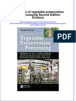 Download textbook Handbook Of Vegetable Preservation And Processing Second Edition Evranuz ebook all chapter pdf 
