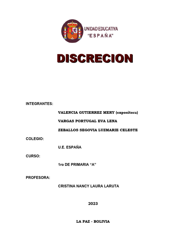 Importancia de la Discreción en Niños | PDF | Relaciones personales ...