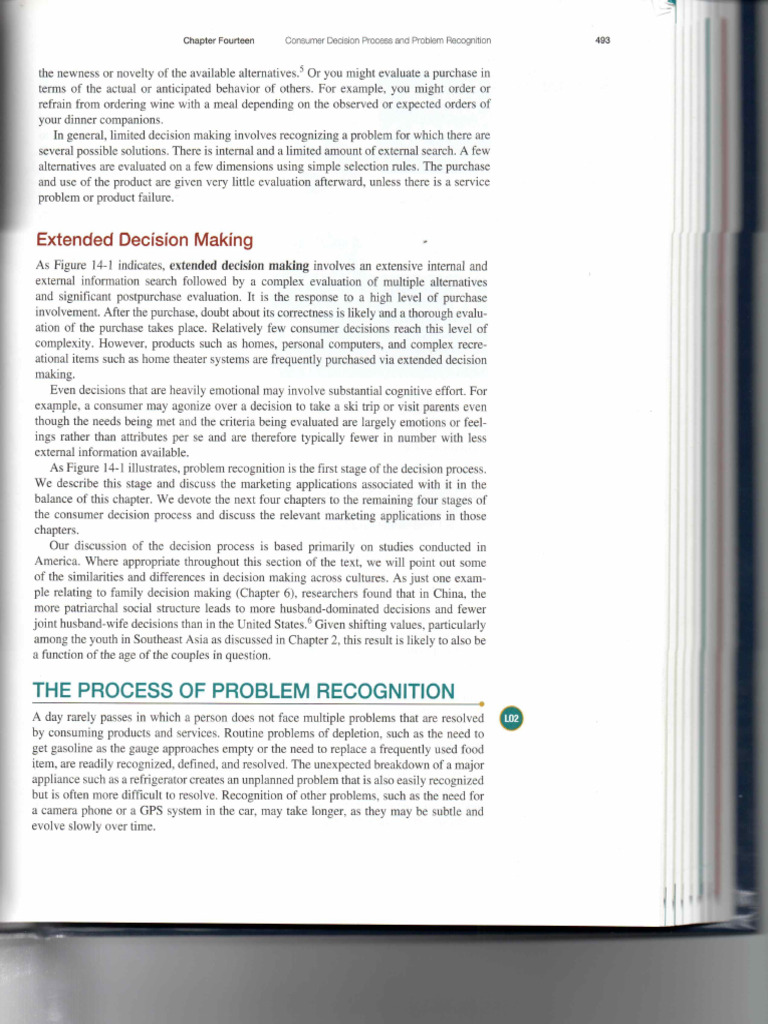 Process of Problem Recognition - Hawkins Mothersbaugh | PDF