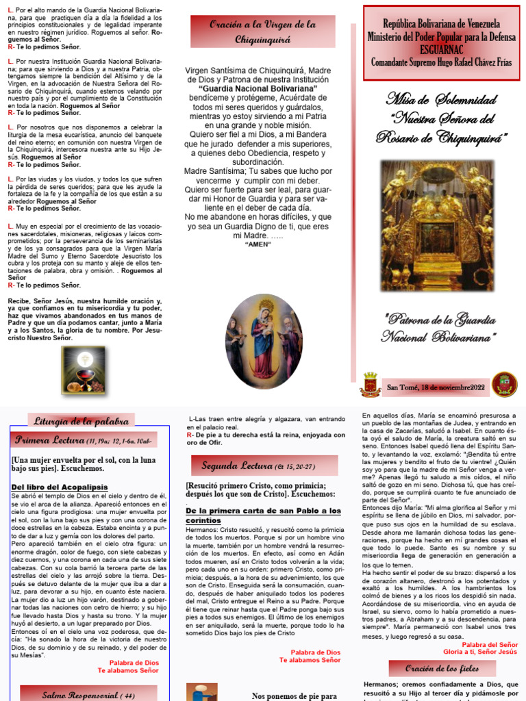Triptico 18nov2022 | PDF | María, madre de Jesús | Cristo (título)