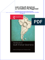 Textbook Handbook of South American Governance 1St Edition Pia Riggirozzi Ebook All Chapter PDF