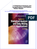 Download textbook Handbook Of Statistical Analysis And Data Mining Applications 2Nd Edition Robert Nisbet ebook all chapter pdf 