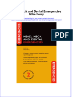Download textbook Head Neck And Dental Emergencies Mike Perry ebook all chapter pdf 