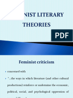 Eng II FEMINIST LITERARY THEORY Powerpoint 