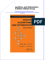 Textbook Graphs Algorithms and Optimization Second Edition William Kocay Ebook All Chapter PDF