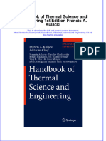 Download textbook Handbook Of Thermal Science And Engineering 1St Edition Francis A Kulacki ebook all chapter pdf 