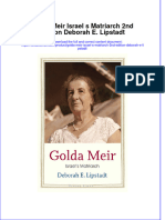 Full Chapter Golda Meir Israel S Matriarch 2Nd Edition Deborah E Lipstadt PDF