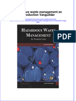 Textbook Hazardous Waste Management An Introduction Vanguilder Ebook All Chapter PDF