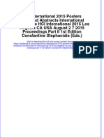 Download textbook Hci International 2015 Posters Extended Abstracts International Conference Hci International 2015 Los Angeles Ca Usa August 2 7 2015 Proceedings Part Ii 1St Edition Constantine Stephanidis Eds ebook all chapter pdf 