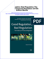 Download full chapter Good Regulation Bad Regulation The Anatomy Of Financial Regulation 2015Th Edition Moosa pdf docx
