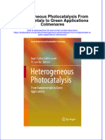 Textbook Heterogeneous Photocatalysis From Fundamentals To Green Applications Colmenares Ebook All Chapter PDF
