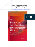 Textbook Health Care Transformation in Contemporary China Jiong Tu Ebook All Chapter PDF