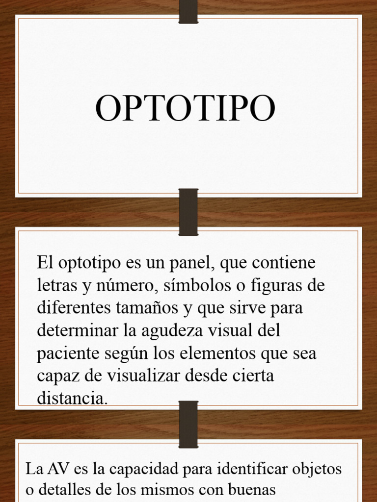 Optotipo | PDF | Lentes | Agudeza visual