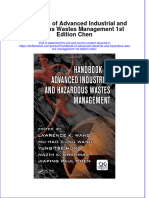 Download textbook Handbook Of Advanced Industrial And Hazardous Wastes Management 1St Edition Chen ebook all chapter pdf 