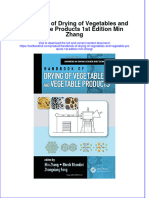 Textbook Handbook of Drying of Vegetables and Vegetable Products 1St Edition Min Zhang Ebook All Chapter PDF