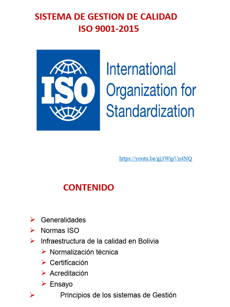 Sistema de Gestion de Calidad Normas Iso | PDF | Calidad (comercial ...