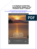 Download textbook Frontiers In Spiritual Leadership Discovering The Better Angels Of Our Nature 1St Edition Scott T Allison ebook all chapter pdf 