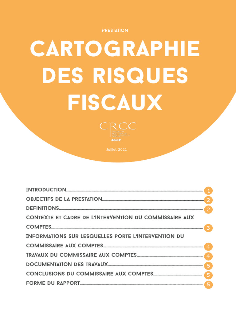 Cartographie des Risques Fiscaux | PDF | Risque | Impôts