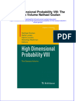 PDF High Dimensional Probability Viii The Oaxaca Volume Nathael Gozlan Ebook Full Chapter