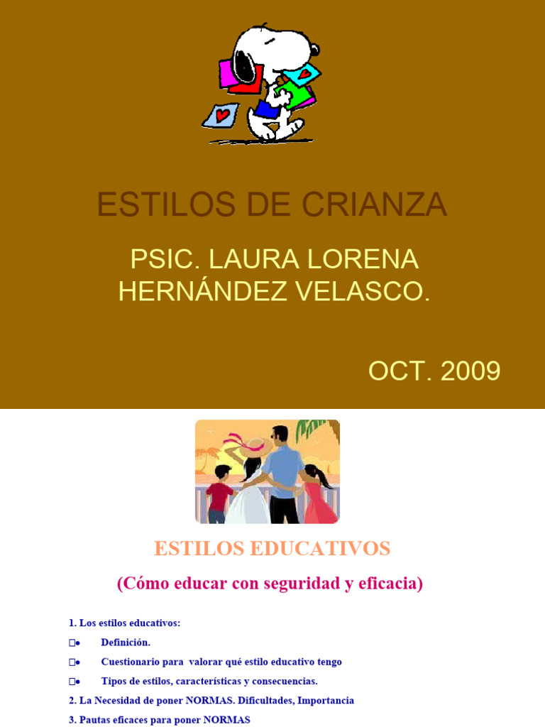 Estilos de Crianza | PDF | Aprendizaje | Tolerancia